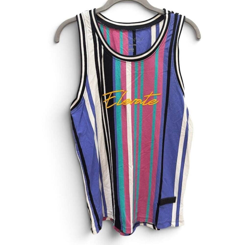 Vox Populi For The People Elevate Multicolored Striped Tank Top